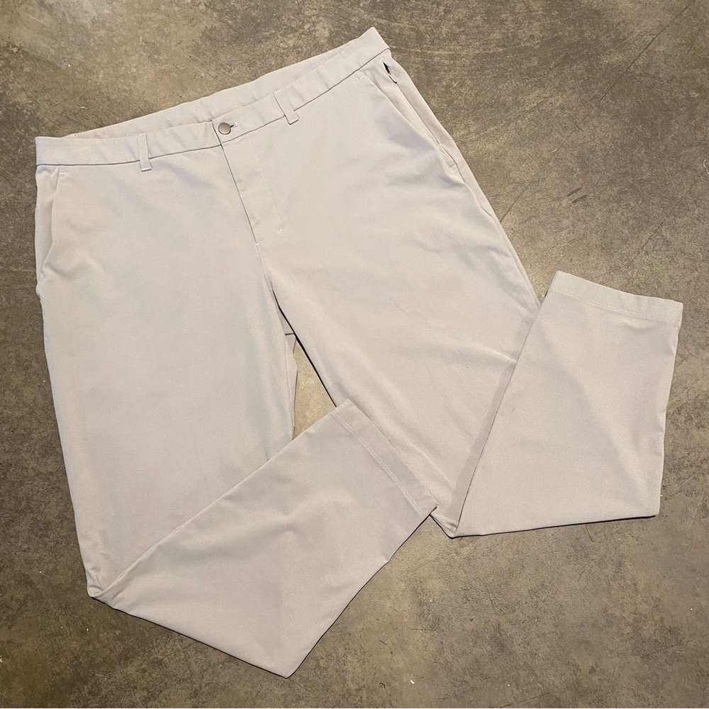 Lululemon Sz 40 Light Gray ABC Pant Slim *Warpstreme 32"